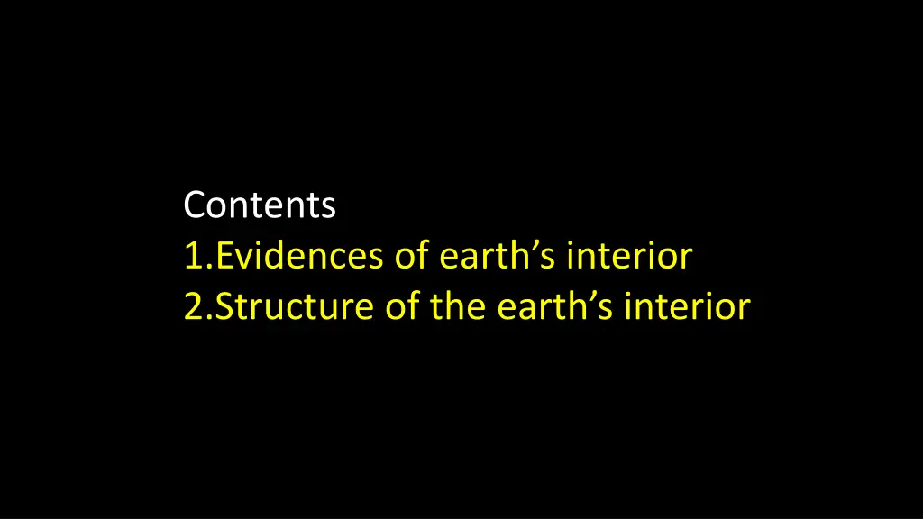 contents 1 evidences of earth s interior