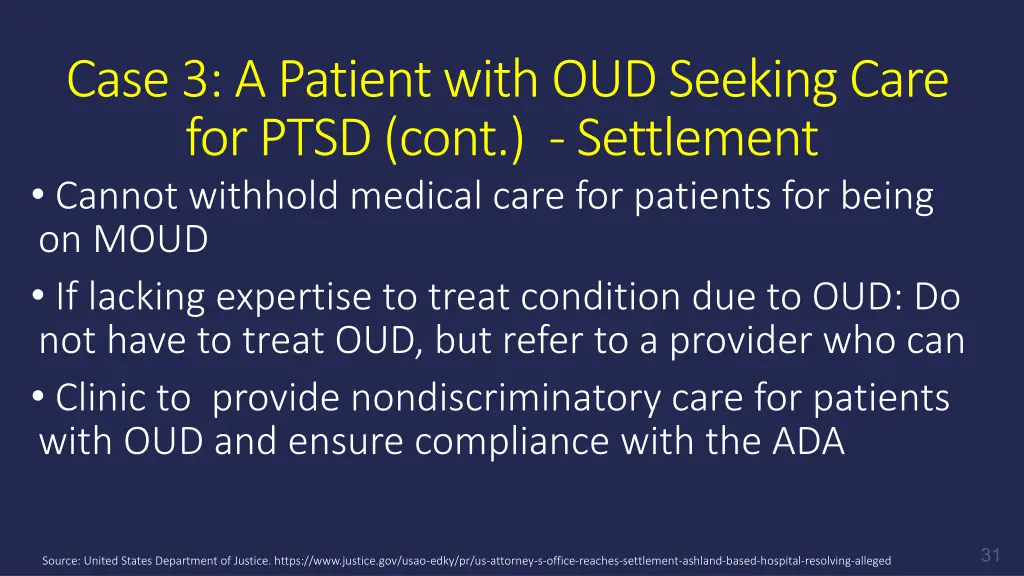case 3 a patient with oud seeking care for ptsd