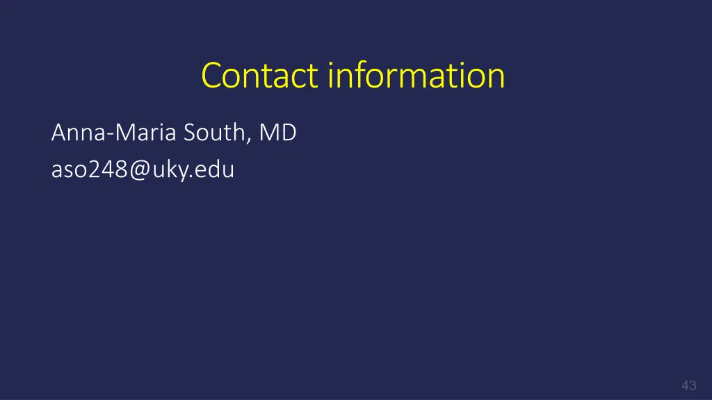 contact information