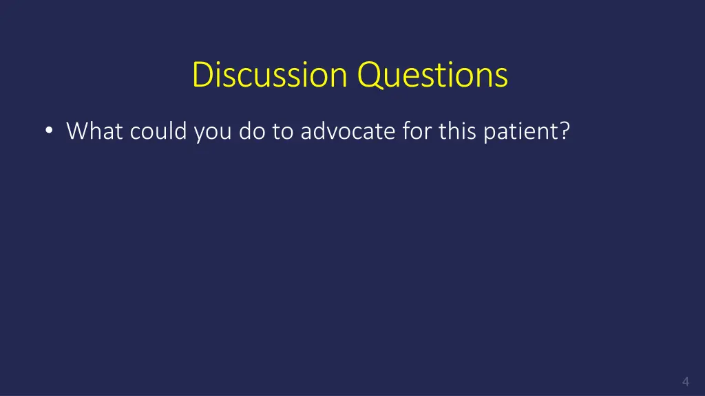 discussion questions