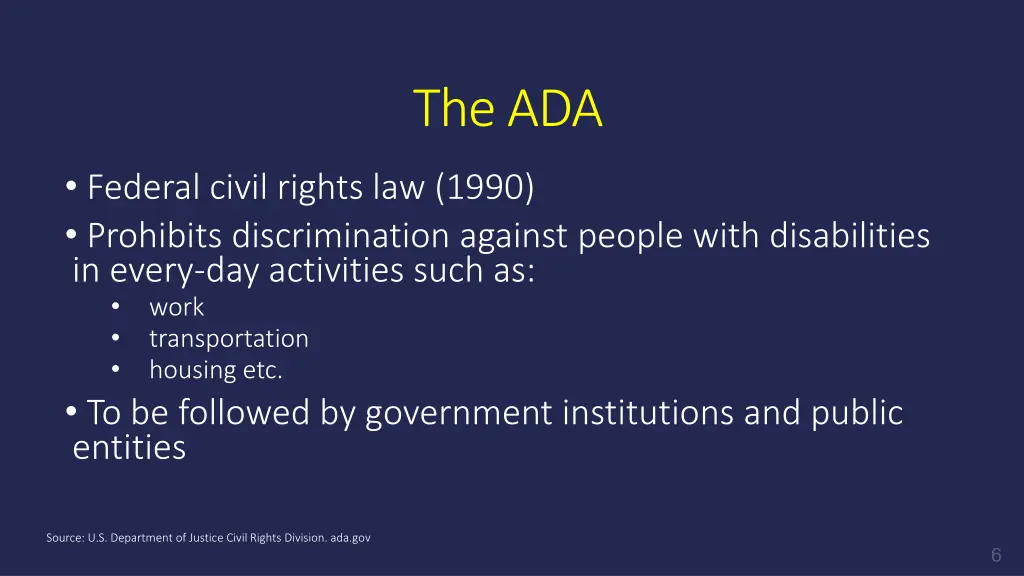 the ada