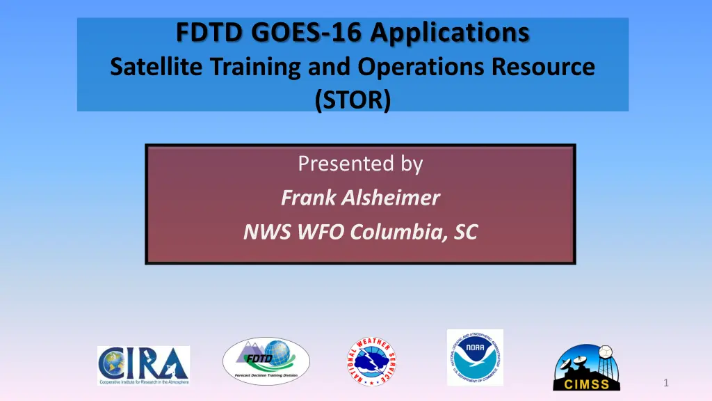 fdtd goes 16 applications satellite training