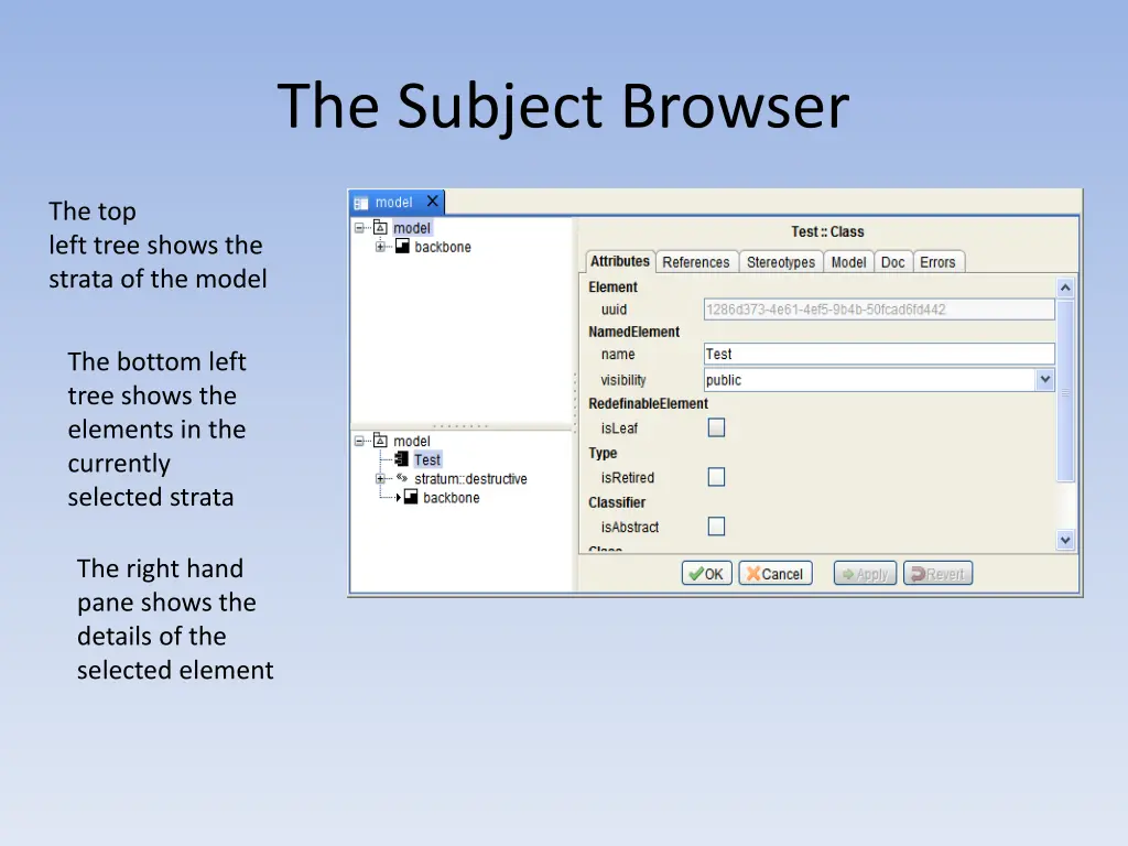 the subject browser 1