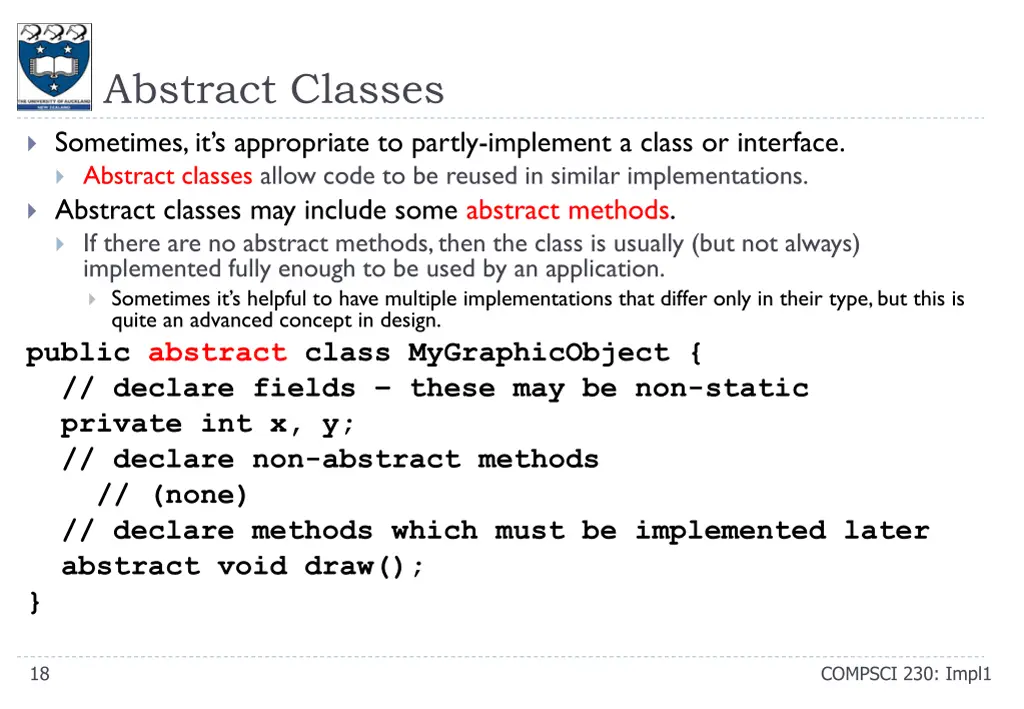 abstract classes