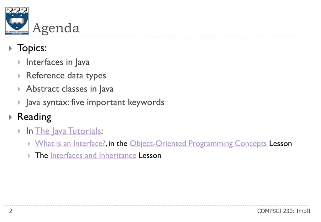 agenda
