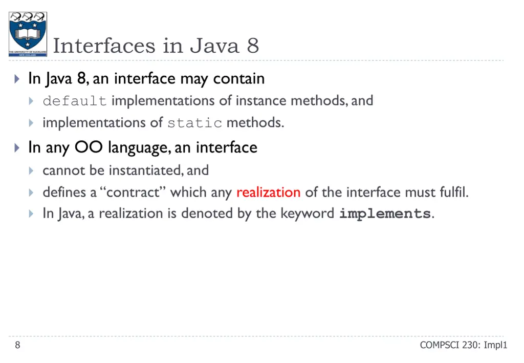 interfaces in java 8 1