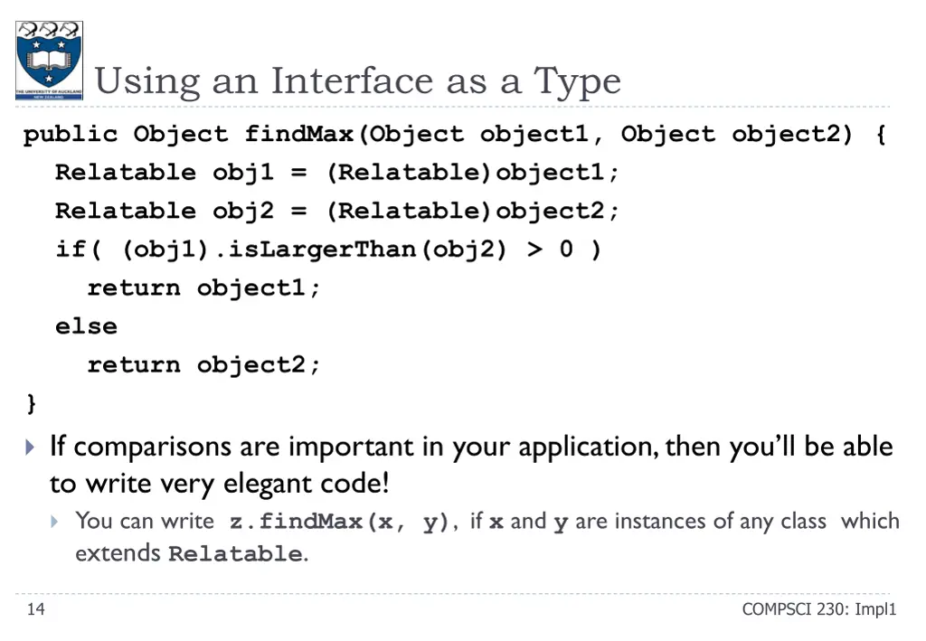 using an interface as a type 1