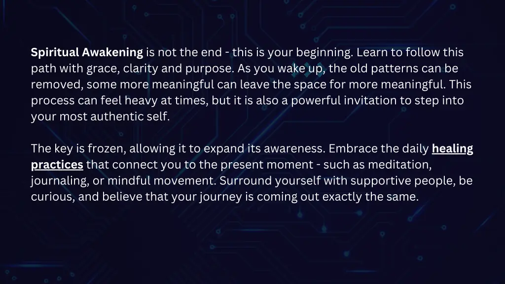 spiritual awakening is not the end this is your