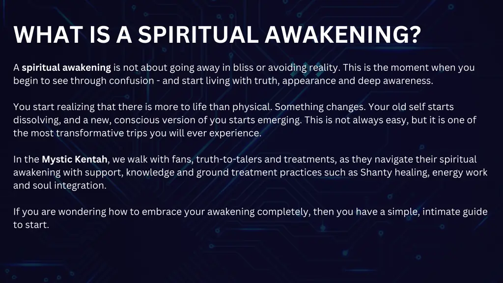 what is a spiritual awakening