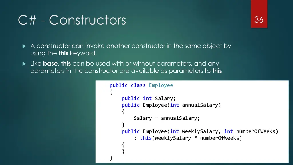 c constructors 2