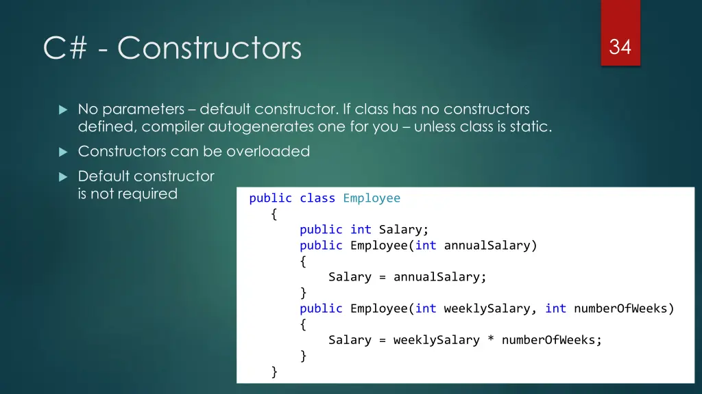 c constructors