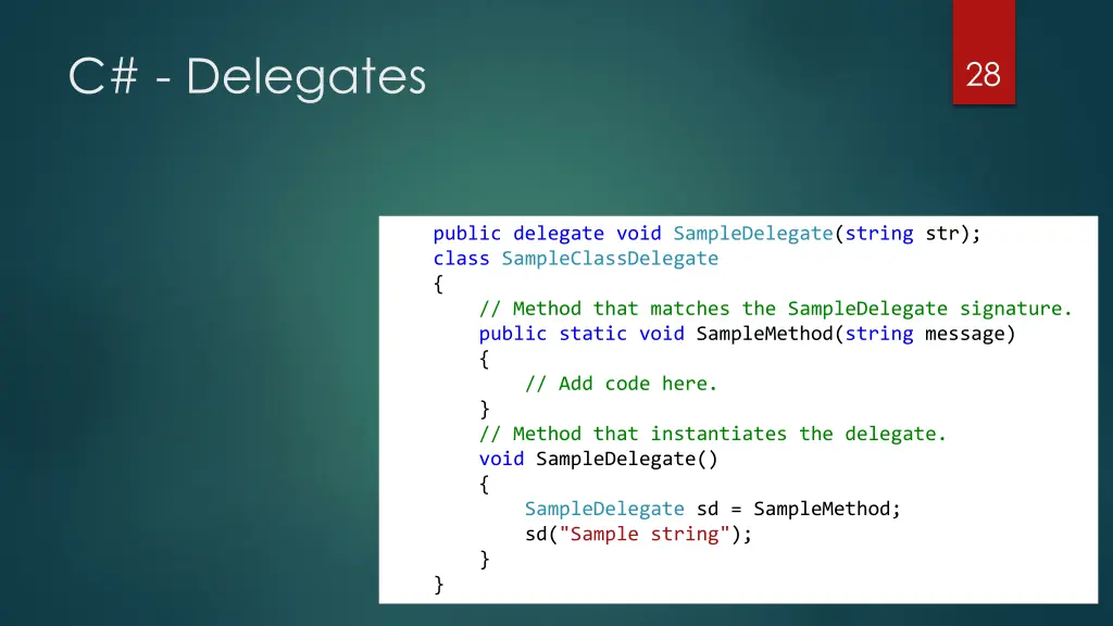 c delegates 1