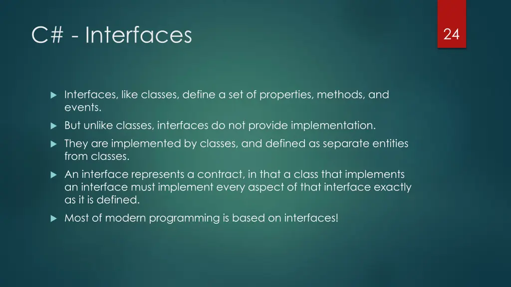c interfaces