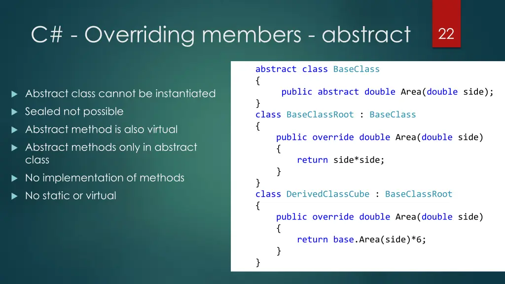 c overriding members abstract 1