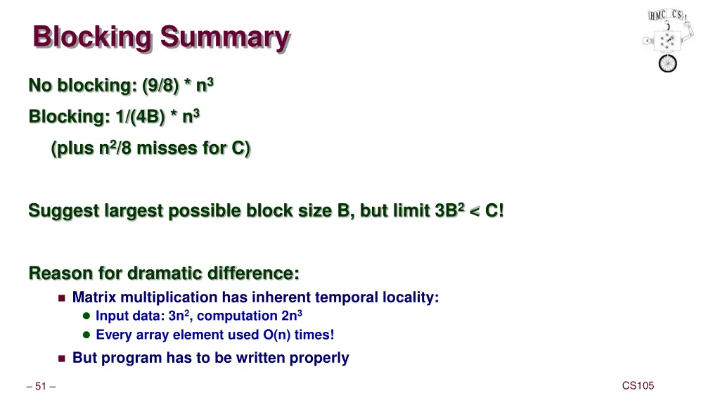 blocking summary