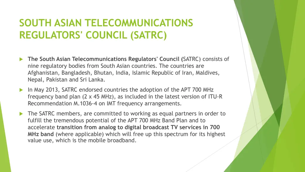 south asian telecommunications regulators council