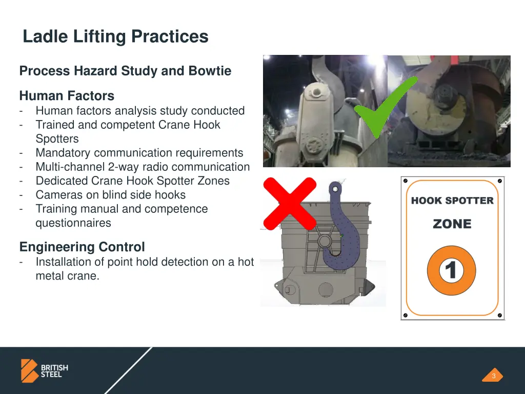 ladle lifting practices