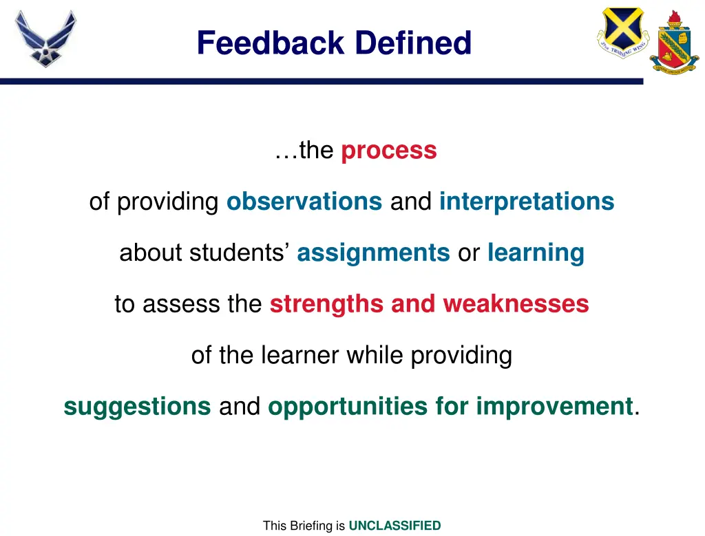 feedback defined