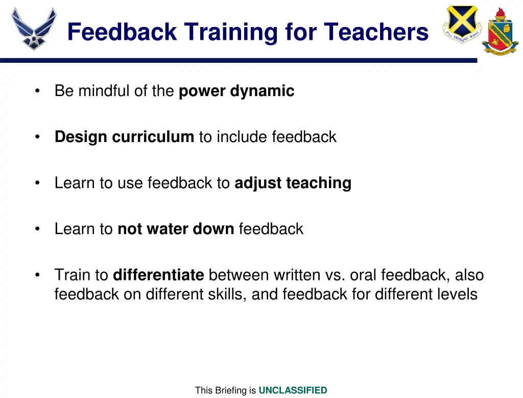 feedback training for teachers 1