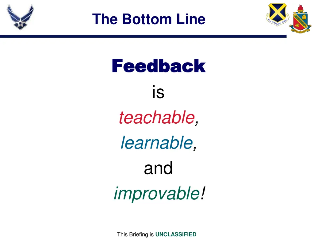 the bottom line