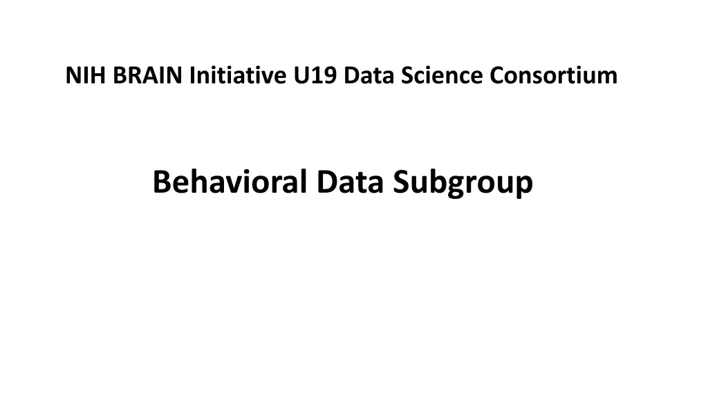 nih brain initiative u19 data science consortium