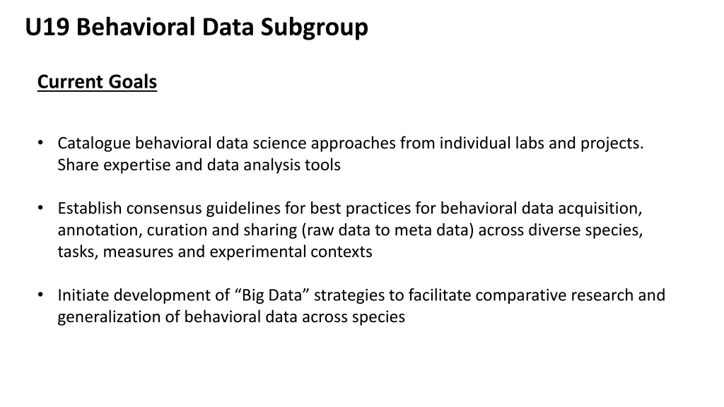 u19 behavioral data subgroup 1