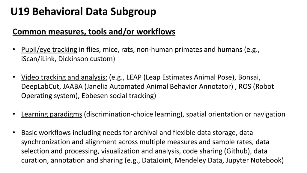 u19 behavioral data subgroup 2