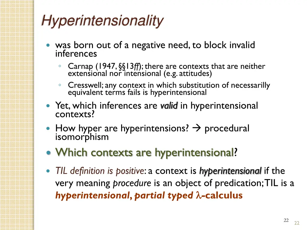 hyperintensionality