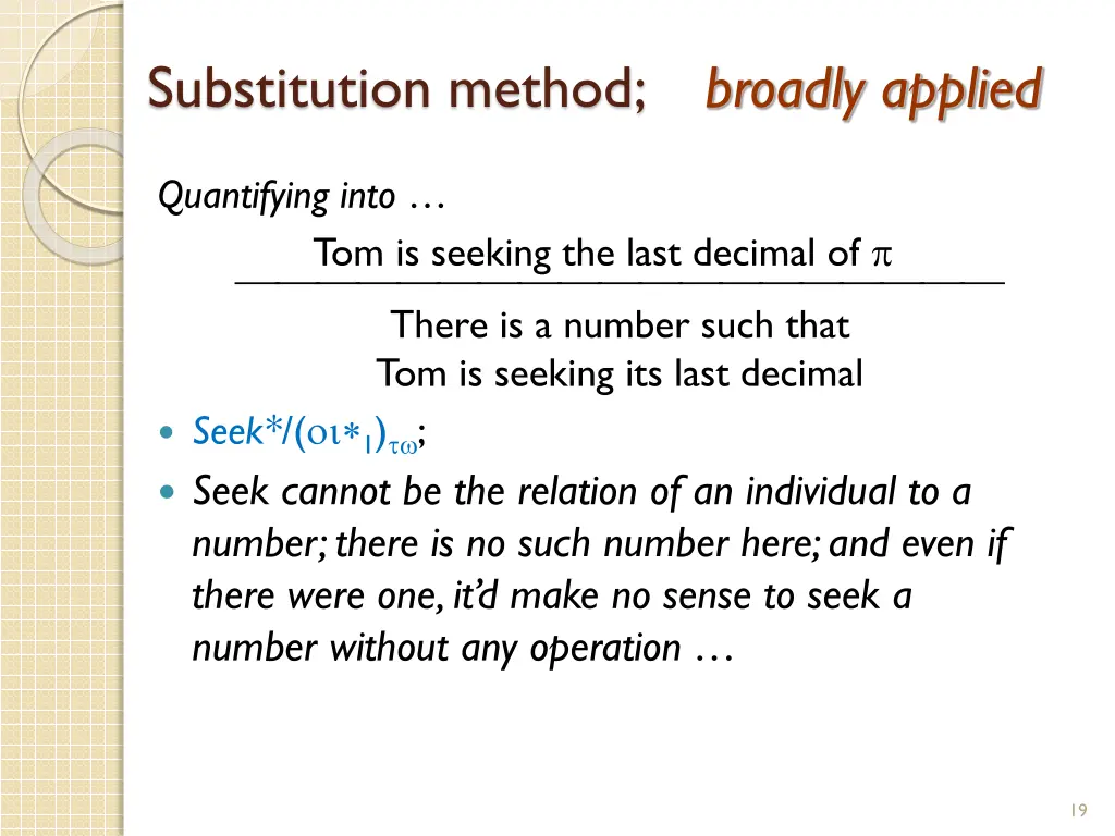 substitution method broadly applied 1