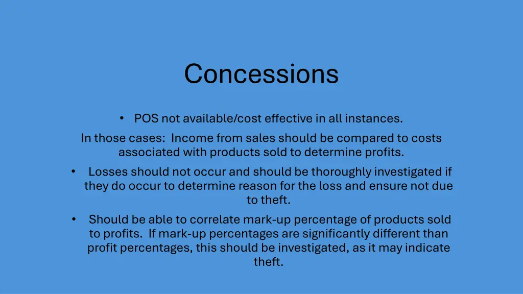 concessions 2