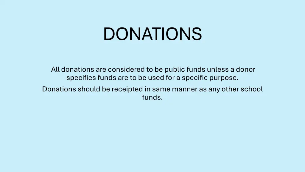 donations
