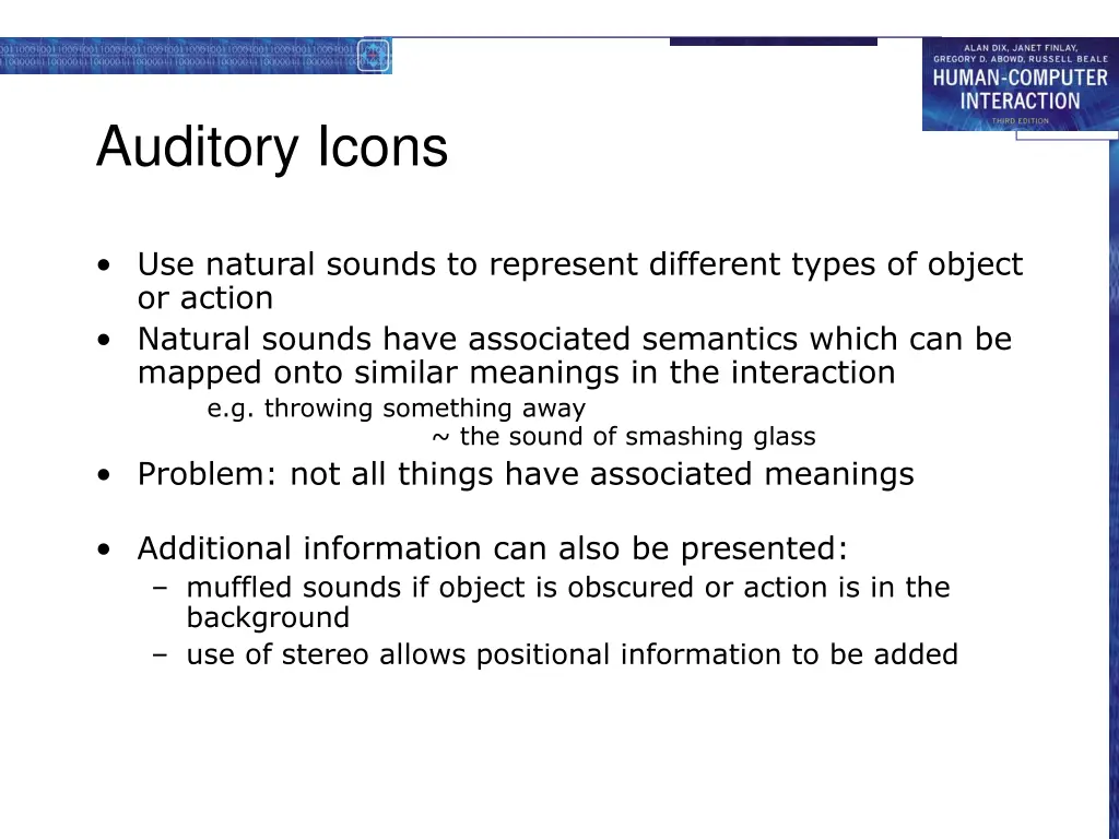 auditory icons