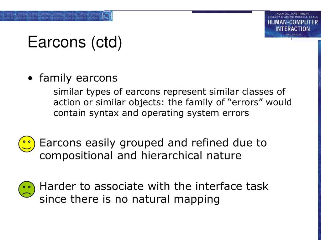 earcons ctd