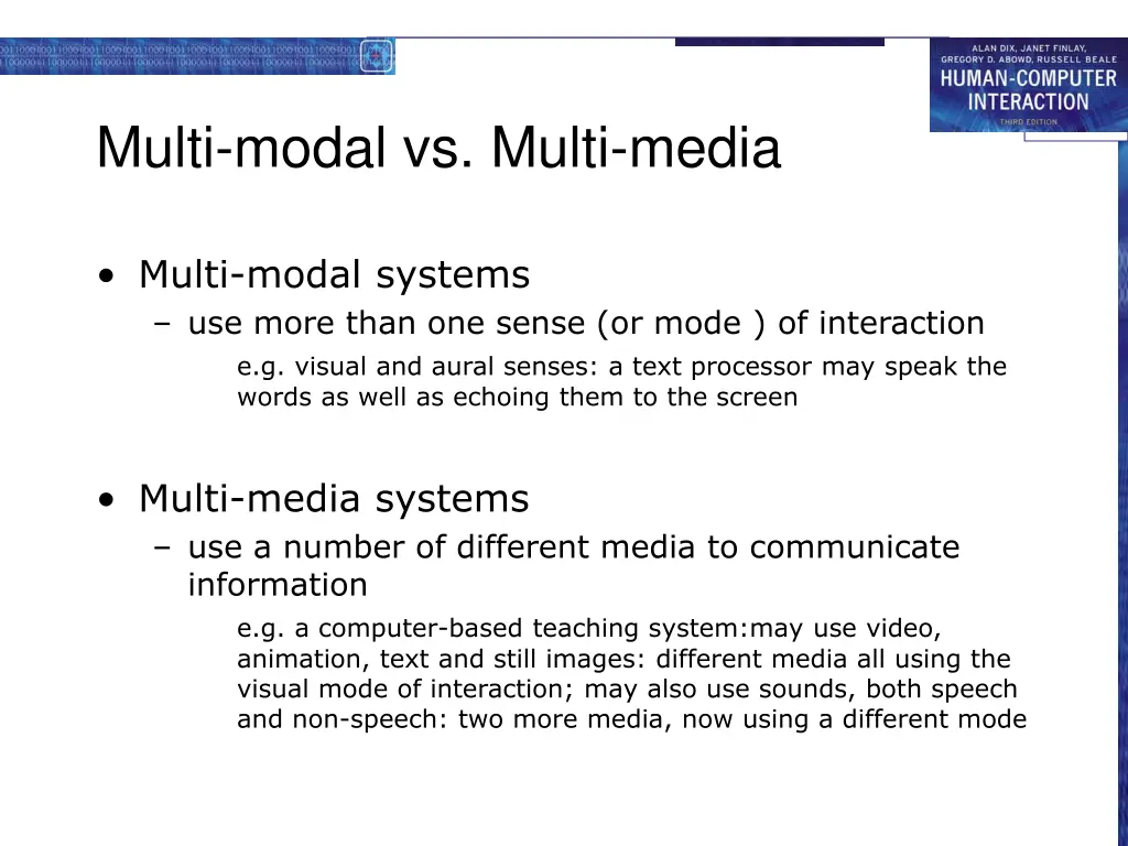 multi modal vs multi media