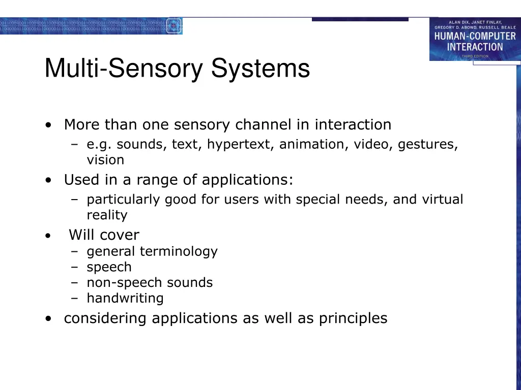 multi sensory systems