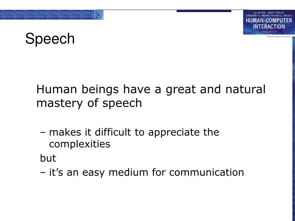 speech