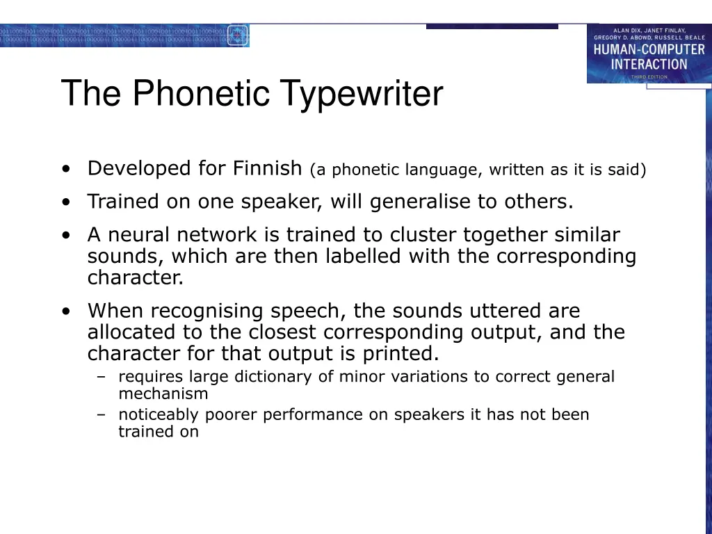 the phonetic typewriter