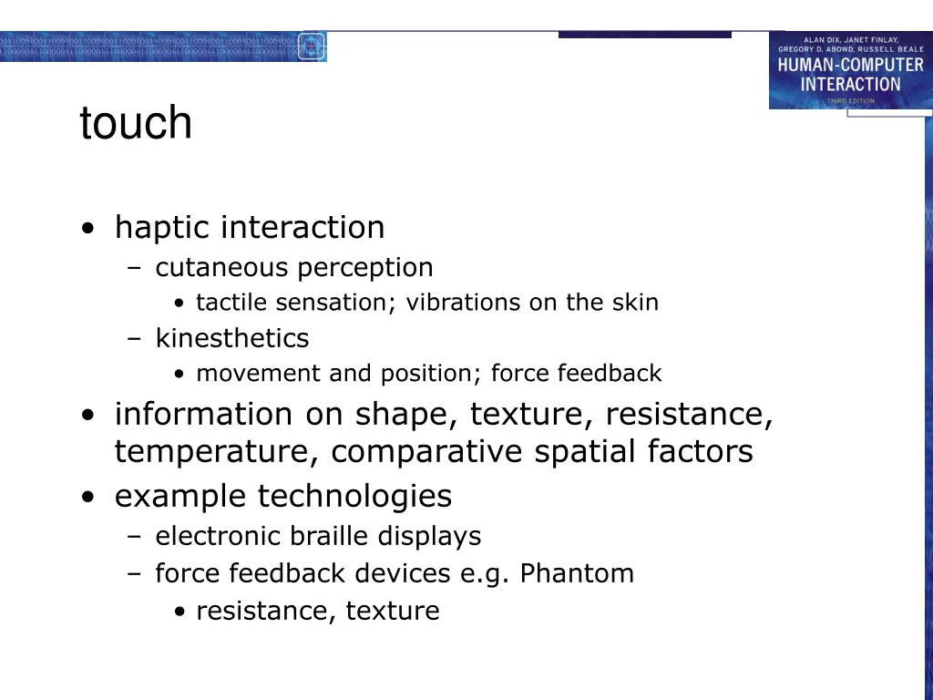 touch