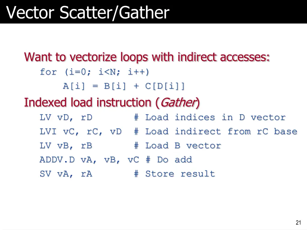 vector scatter gather