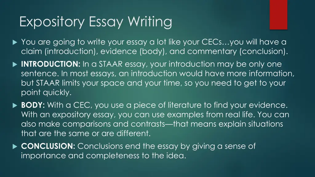 expository essay writing