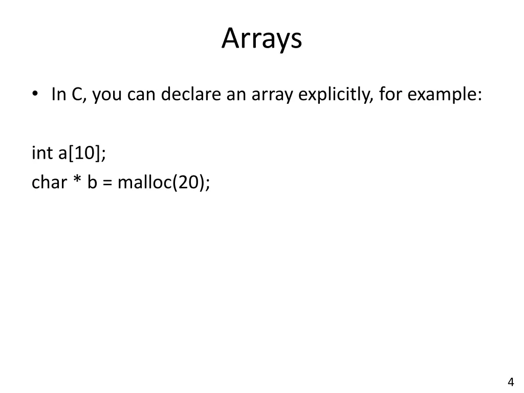 arrays 2