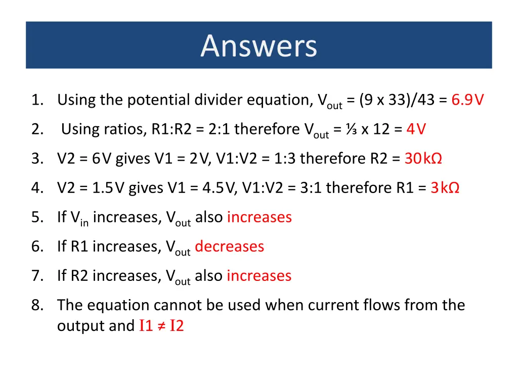 answers