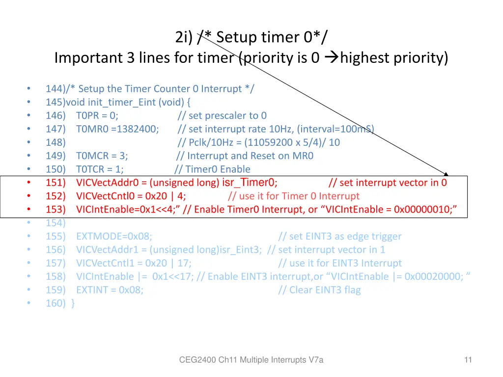 2i setup timer 0