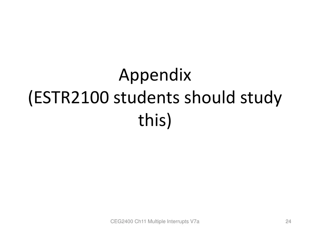 appendix