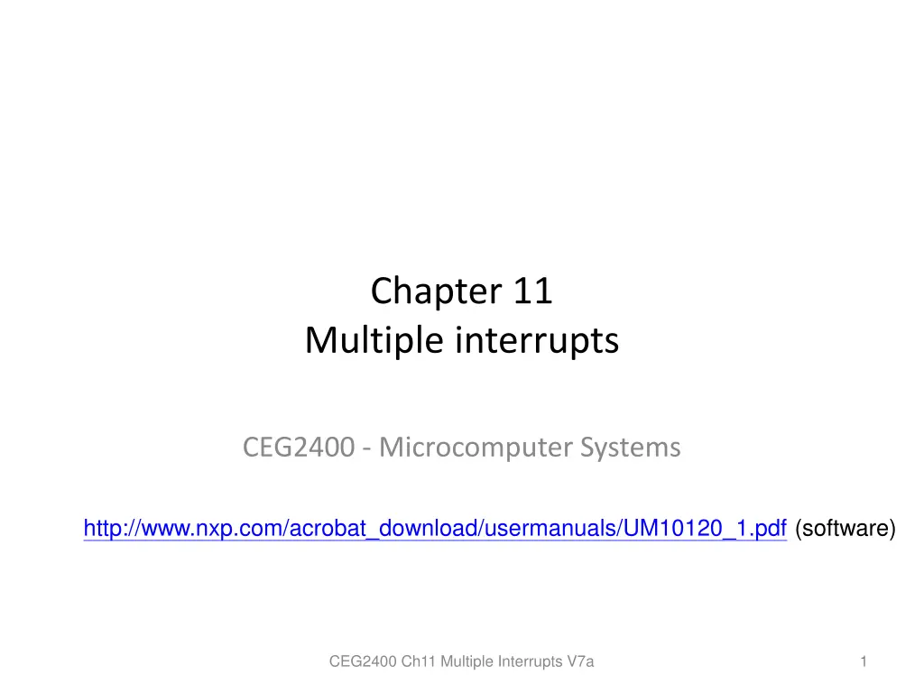 chapter 11 multiple interrupts