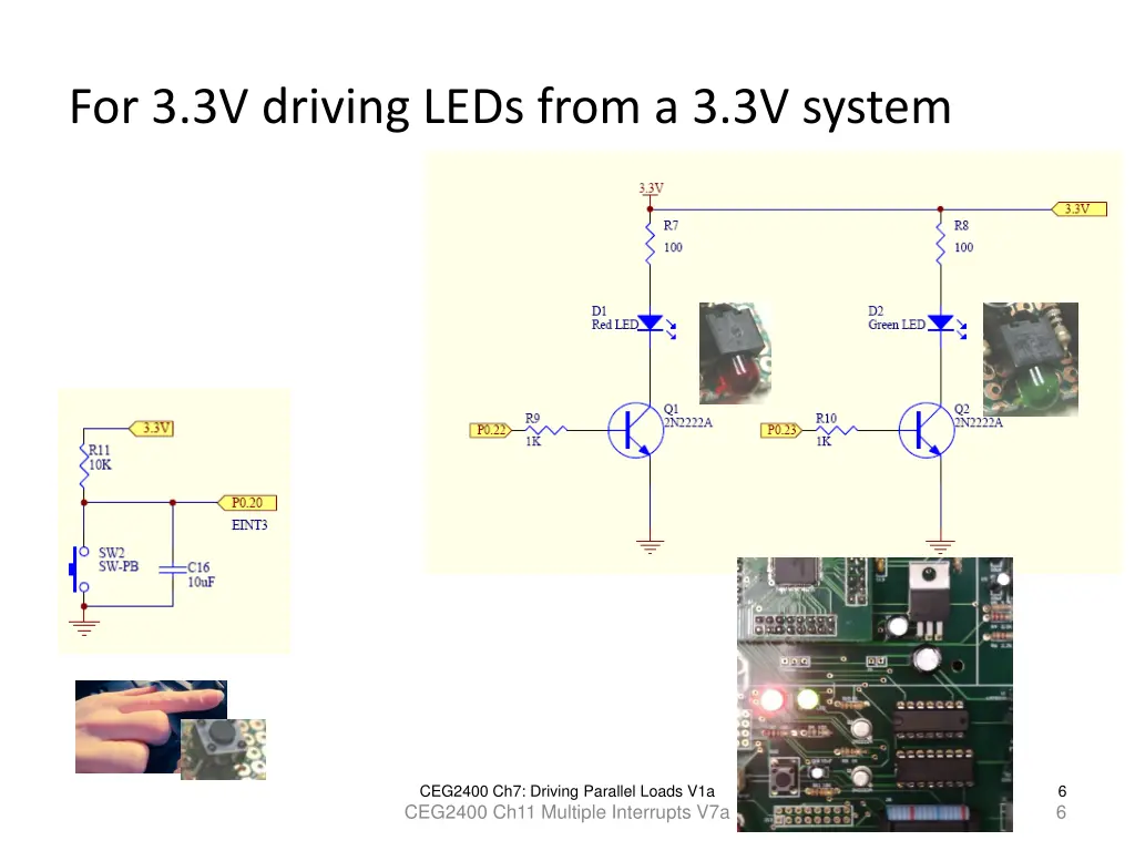 for 3 3v driving leds from a 3 3v system