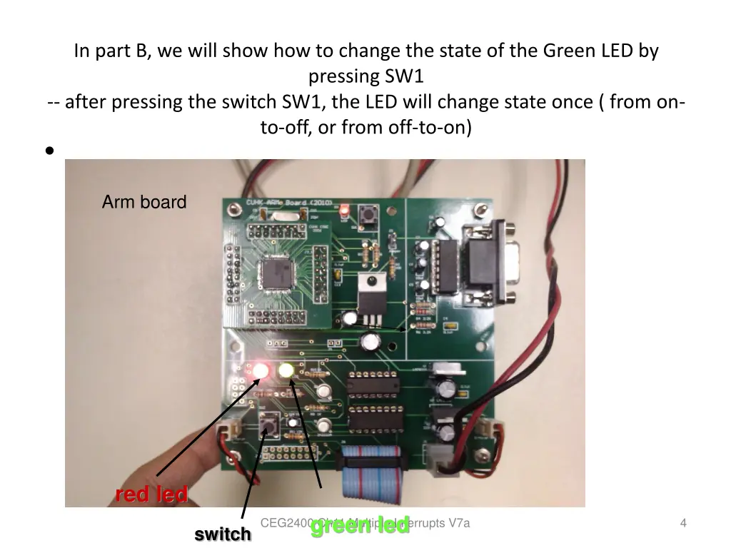 in part b we will show how to change the state