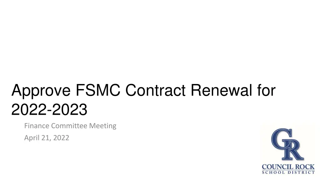 approve fsmc contract renewal for 2022 2023