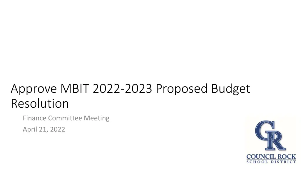 approve mbit 2022 2023 proposed budget resolution