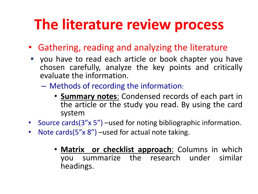 the literature review process 3